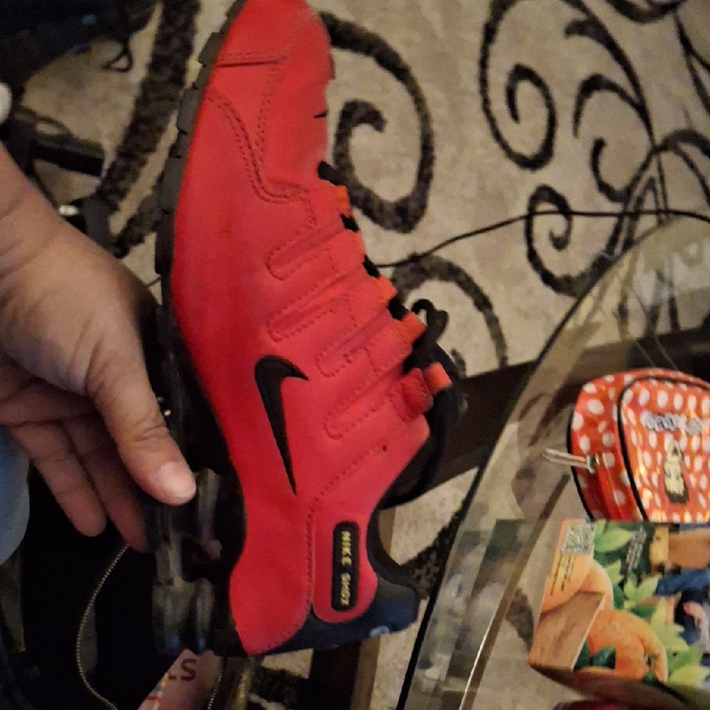 Nike Kids Red and Black Air Sneakers